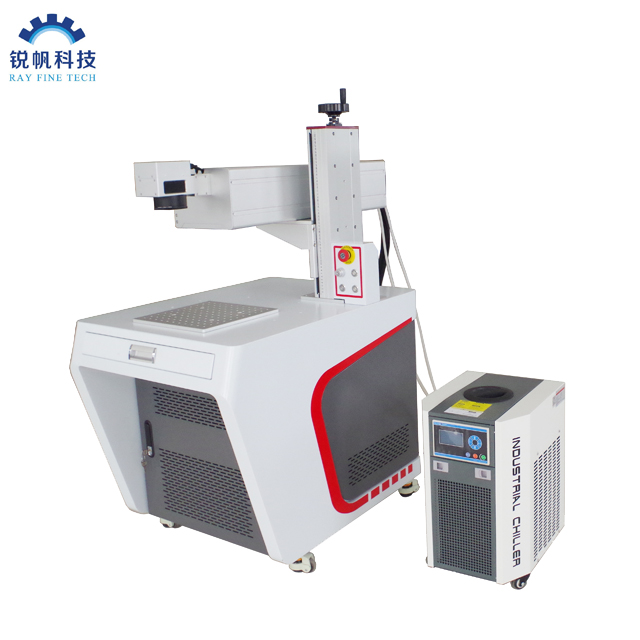 Máquina de marcação a laser UV de comprimento de onda 355nm para materiais sensíveis a polímeros