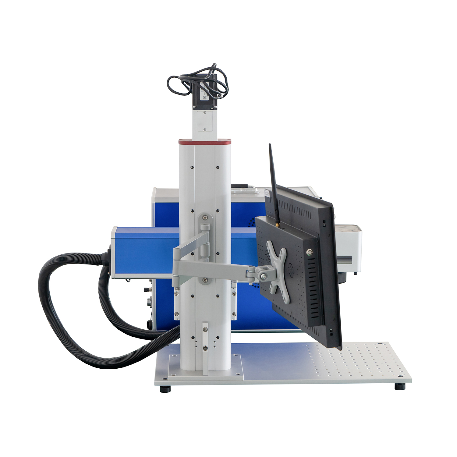 Computador com tela sensível ao toque IPG JPT RAYCUS MAX CNC máquina de gravação a laser de fibra para metal plástico
