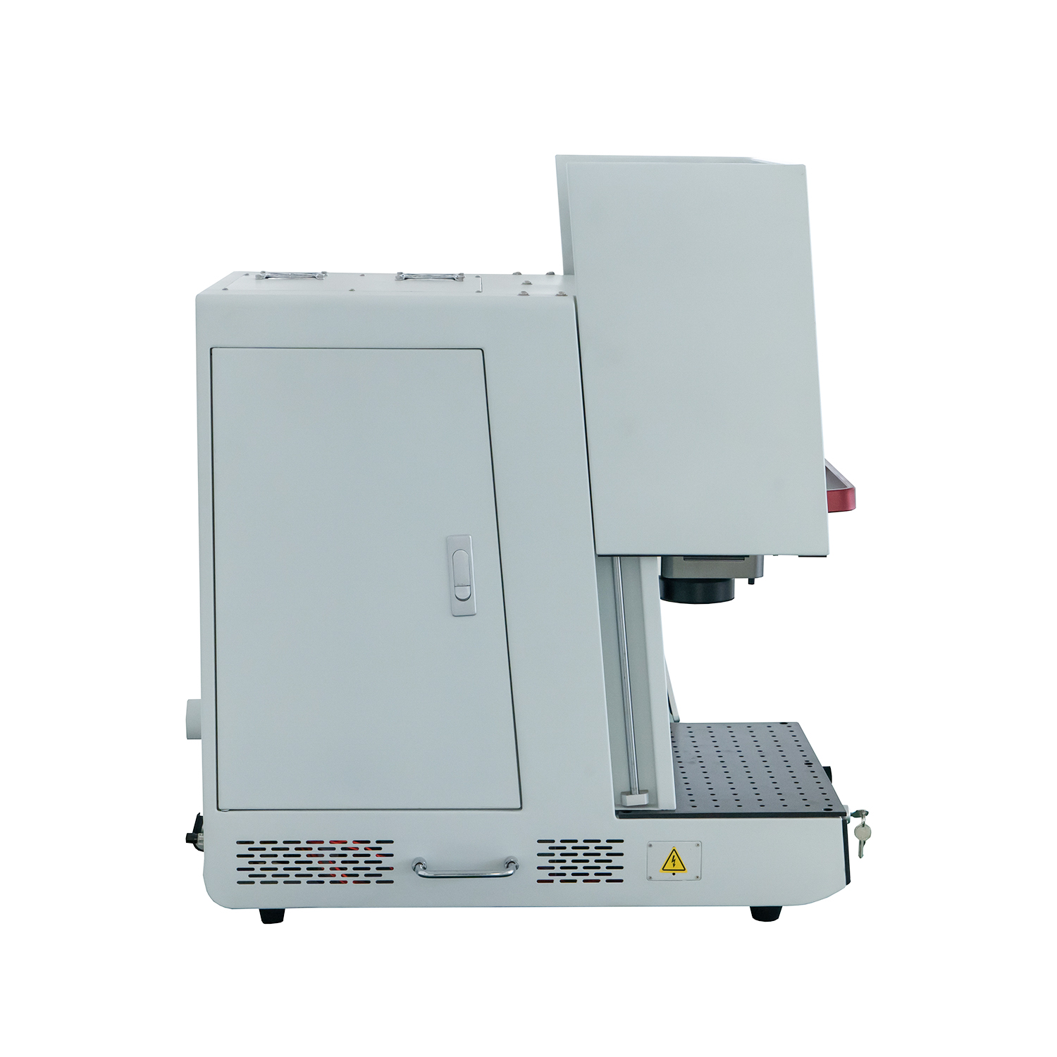 Porta automática totalmente fechada 20w 30w 50w 60w 80w 100w JPT MOPA máquina de marcação a laser de fibra