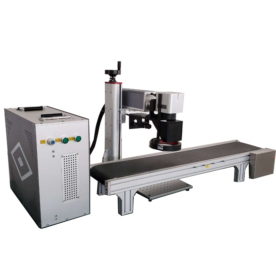Máquina de gravura de marcação a laser de fibra de posicionamento automático visual ccd para kit de teste de reagente, pequenas peças elétricas chip ic