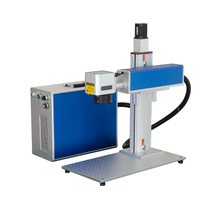 Máquina de corte a laser de fibra motorizada Raycus Jpt 20W 30W 50W 60W 80W 100W 120W para metal plástico