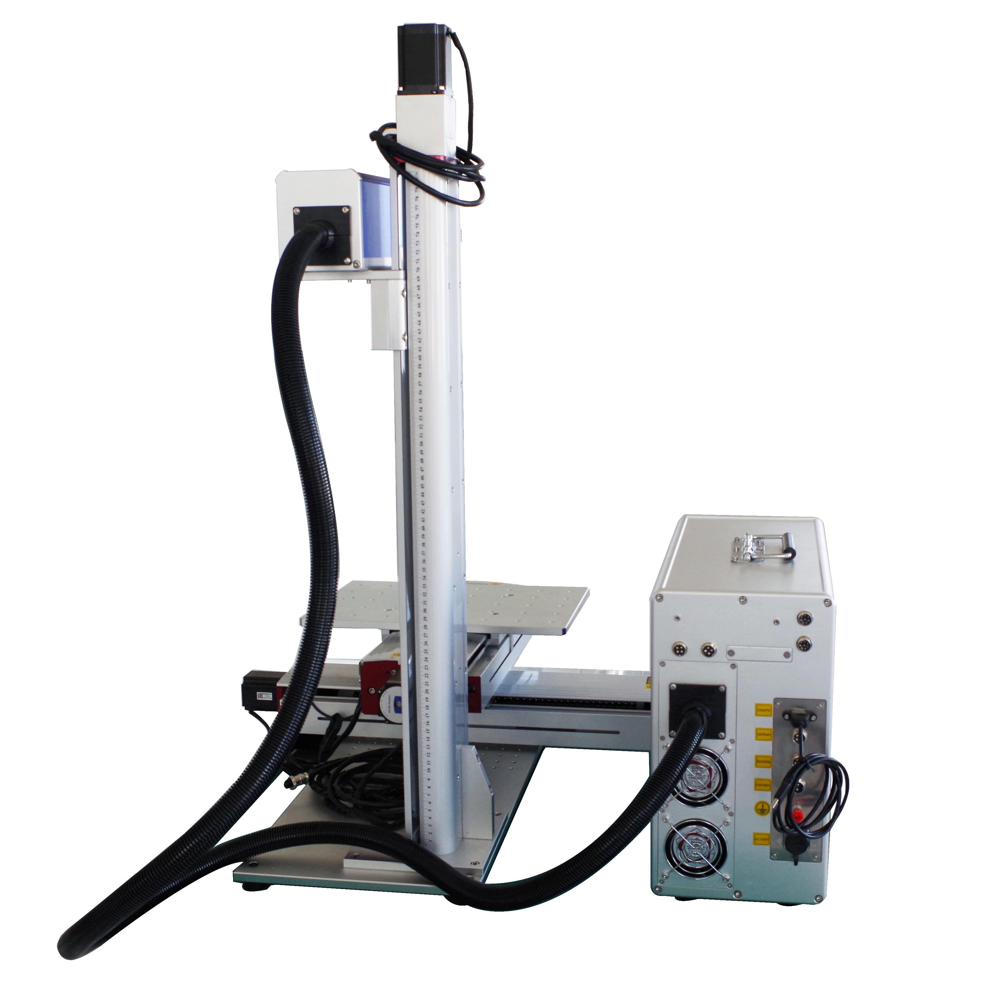 máquina de marcação a laser de fibra de mesa móvel x e y para grande área de trabalho