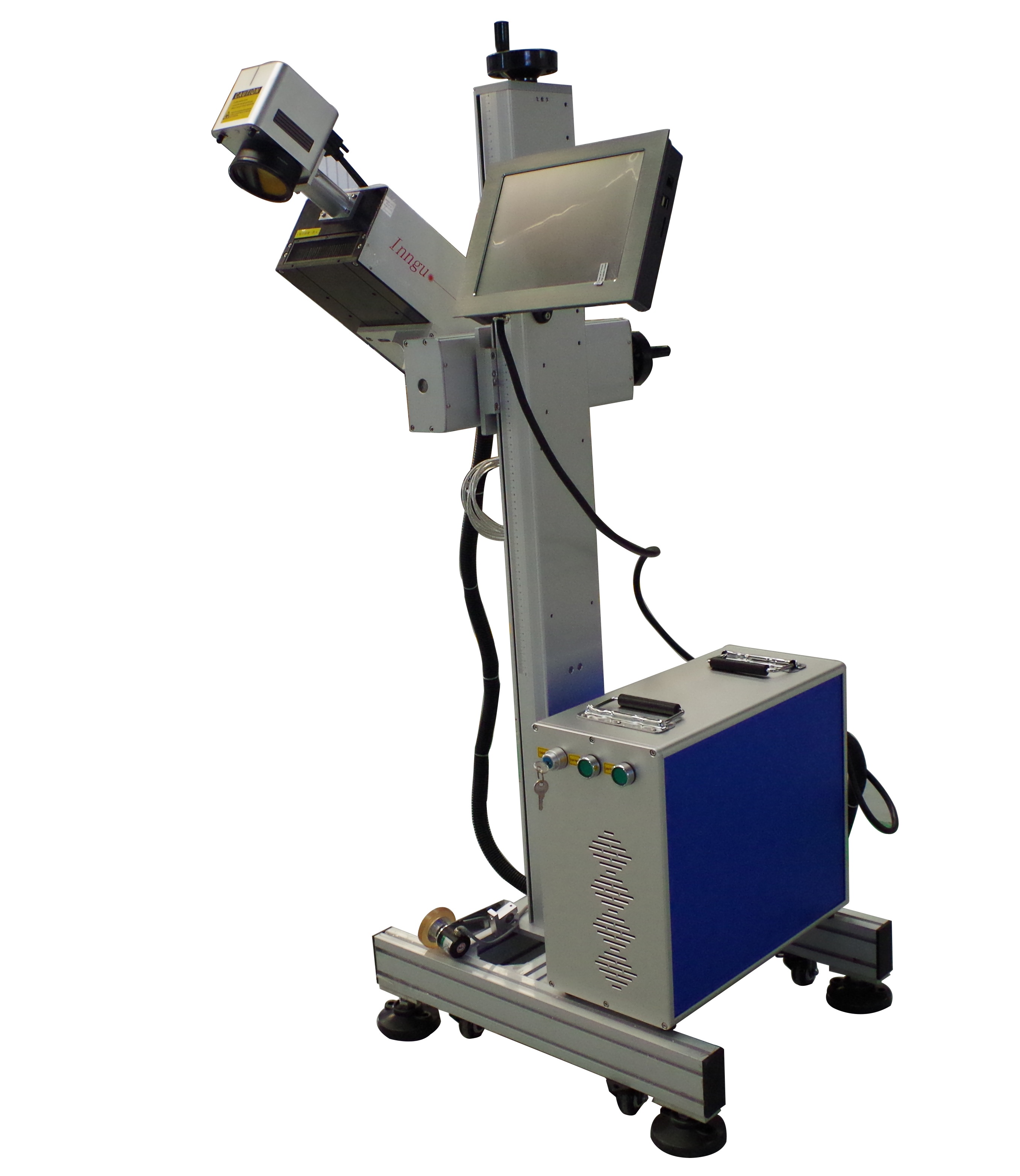 Máquina de marcação de impressora a laser uv 3 w 5 w voadora para marcação de embalagens de alimentos pet pp, marcador a laser de código de barras de código qr