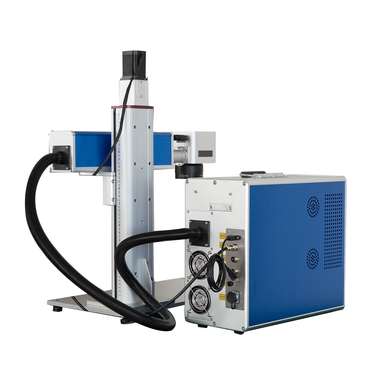 Máquina de marcação a laser de fibra JPT 50W 60W 80W Gravação profunda Corte EZCAD3 2.5D Gravador a laser de fibra 3D
