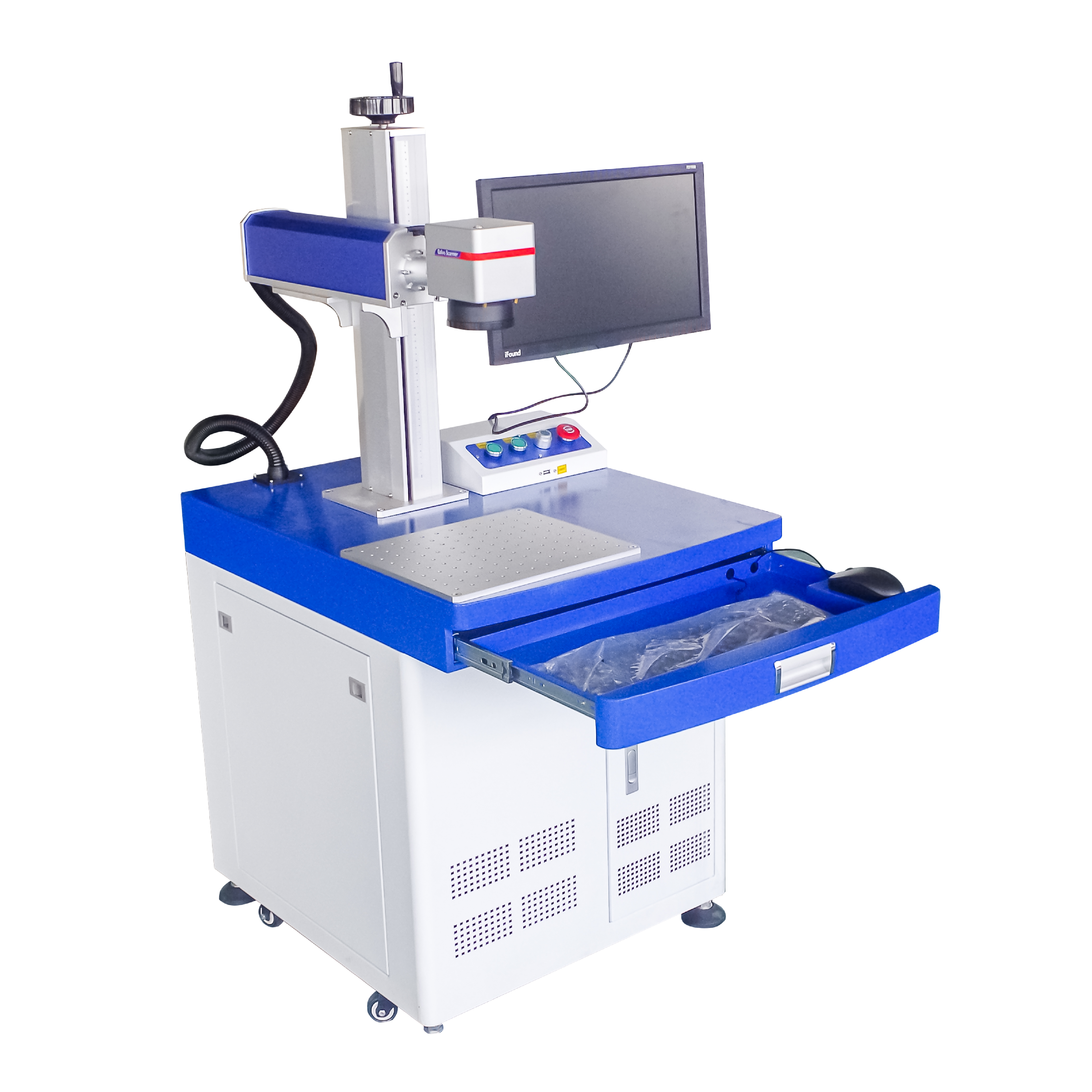 Máquina de gravação a laser de metal Máquina de marcação a laser de fibra colorida inteligente 20 w 30 w 50 w